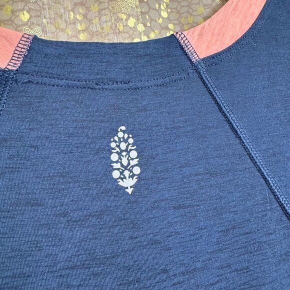 Free People Movement Color Block Blue Pink Tank Top XS - Picture 4 of 5